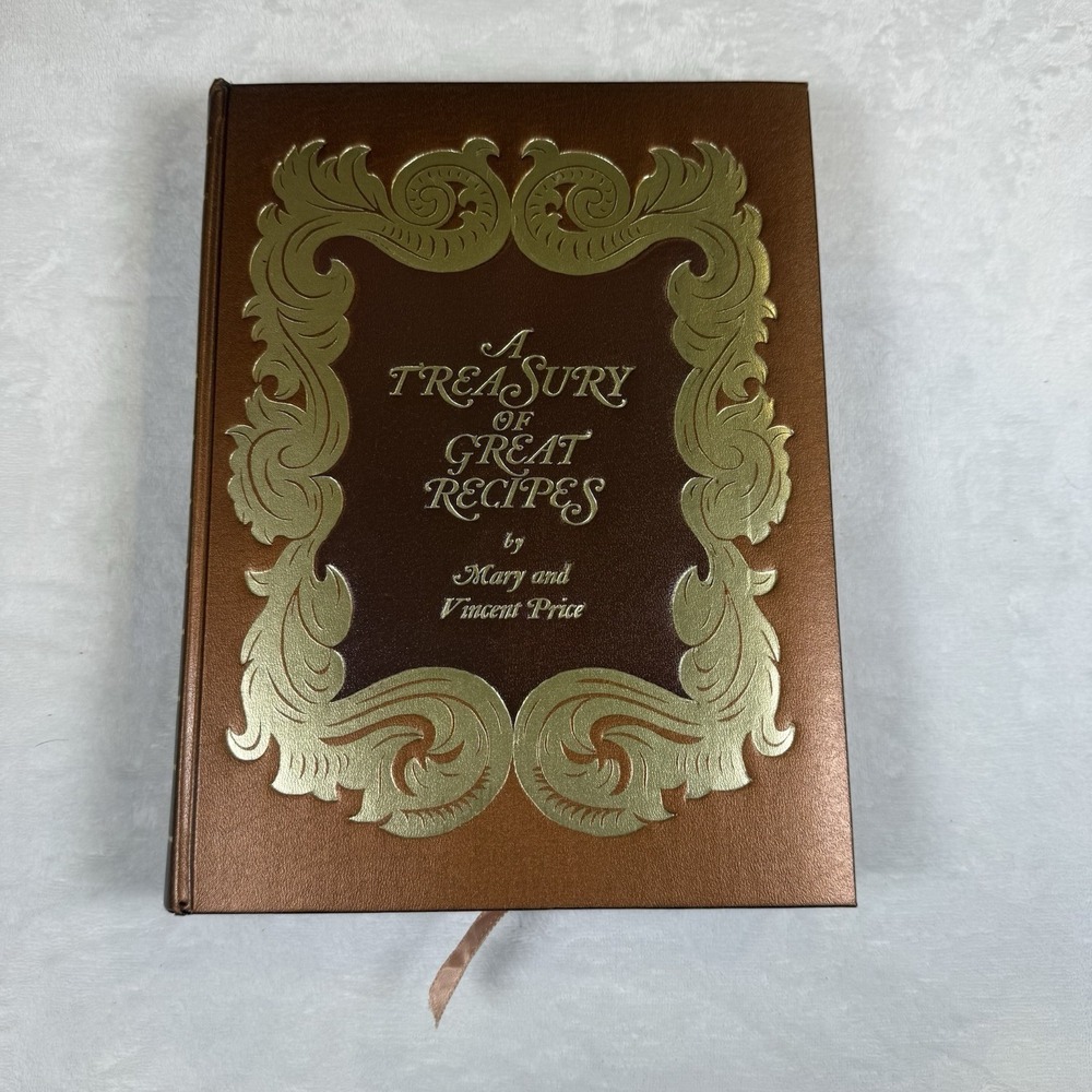 Vincent Price Treasury of Great Recipes 1978 VTG Hardcover Cookbook Mary Price